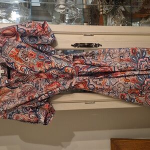 Banana Republic Multicolor Silk Paisley Dress